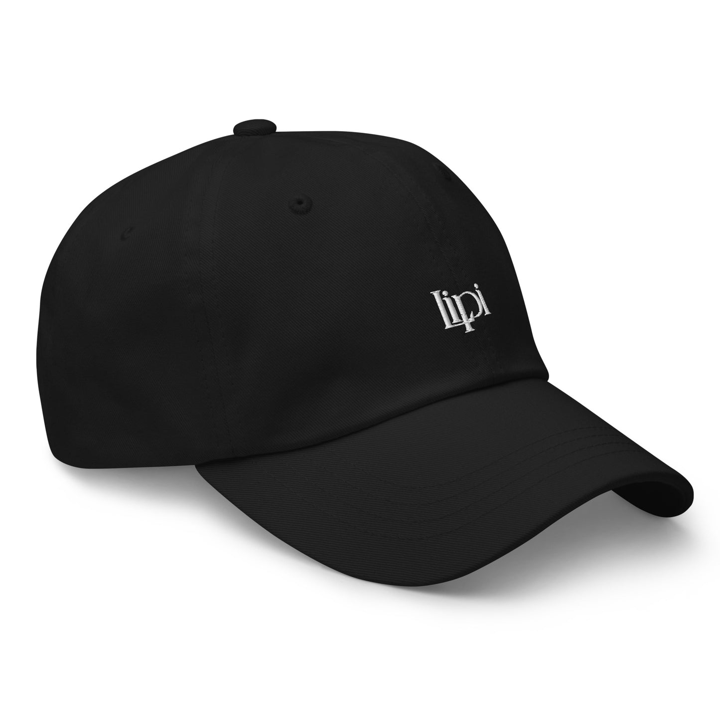 Lipi - Embroidered Cap / Black