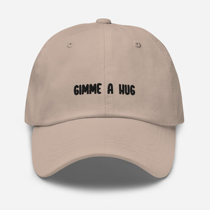 Gimme A Hug - Embroidered Cap / Beige