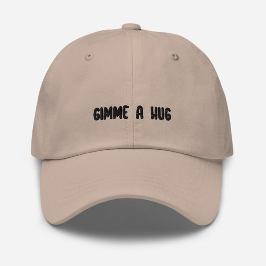 Gimme A Hug - Embroidered Cap / Beige