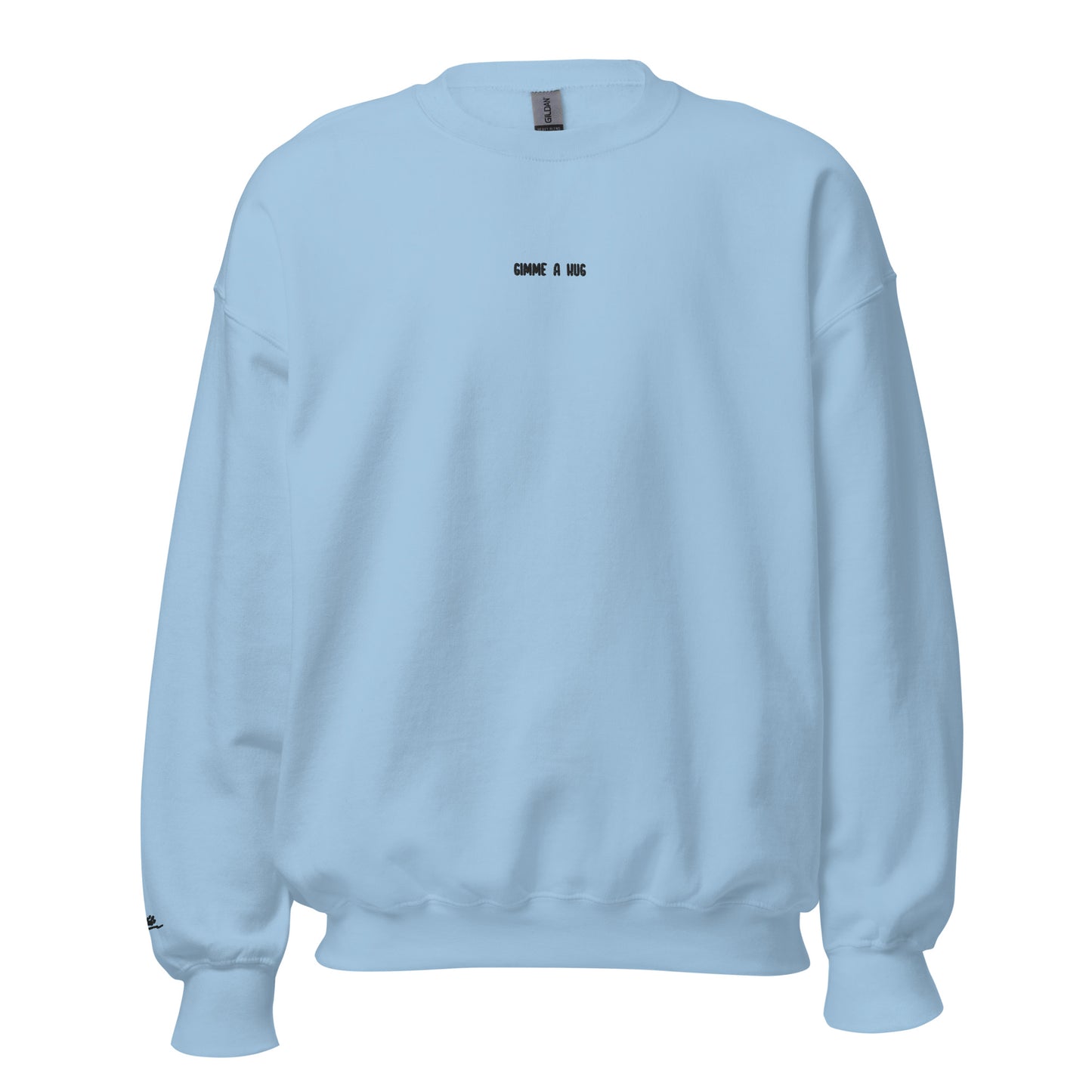 Gimme A Hug - Embroidered Sweatshirt / Blue