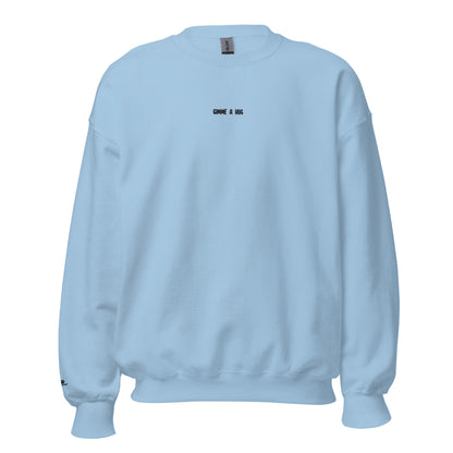 Gimme A Hug - Embroidered Sweatshirt / Blue