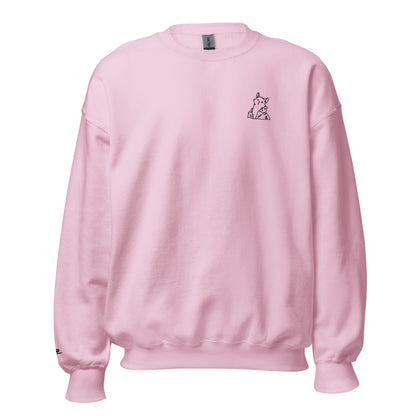 Catwalk - Embroidered Sweatshirt / Pink