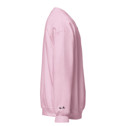Gimme A Hug - Embroidered Sweatshirt / Pink