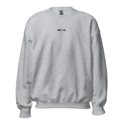 Gimme A Hug - Embroidered Sweatshirt / Grey