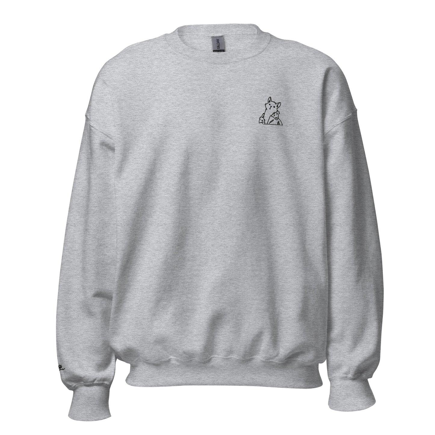 Catwalk - Embroidered Sweatshirt / Grey