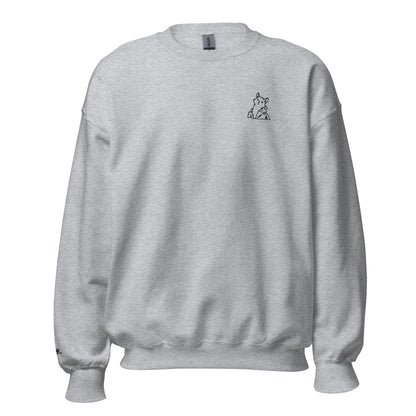 Catwalk - Embroidered Sweatshirt / Grey