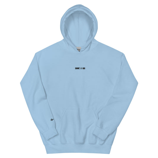 Gimme A Hug - Embroidered Hoodie / Blue