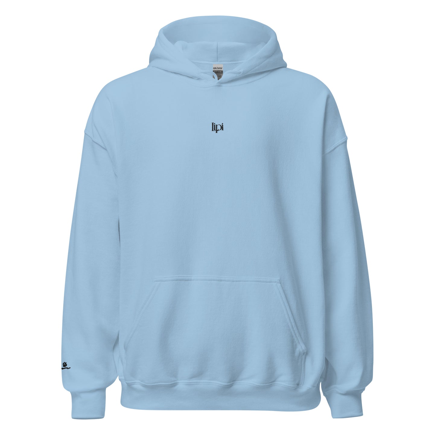 Lipi - Embroidered Hoodie / Blue