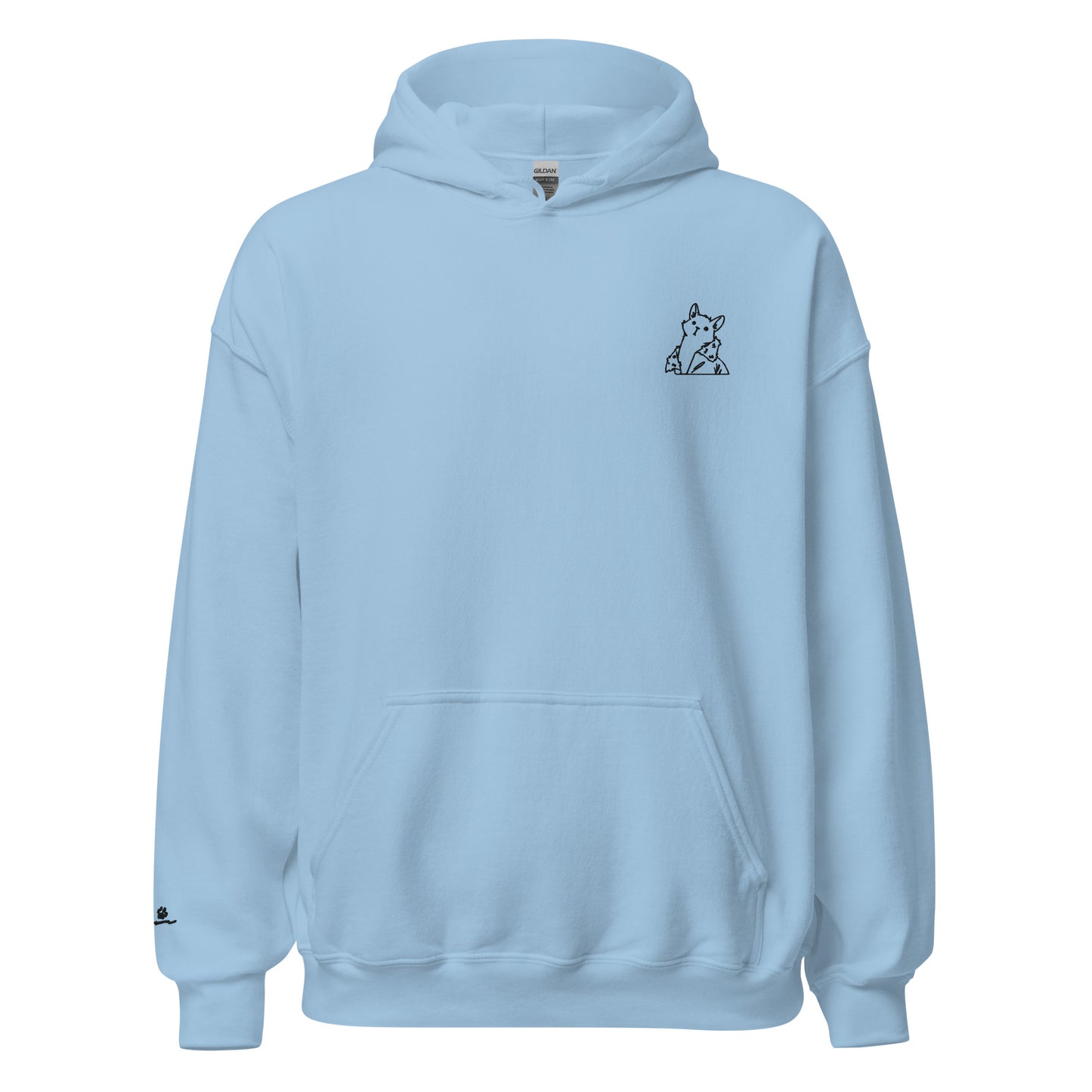 Catwalk - Embroidered Hoodie / Blue