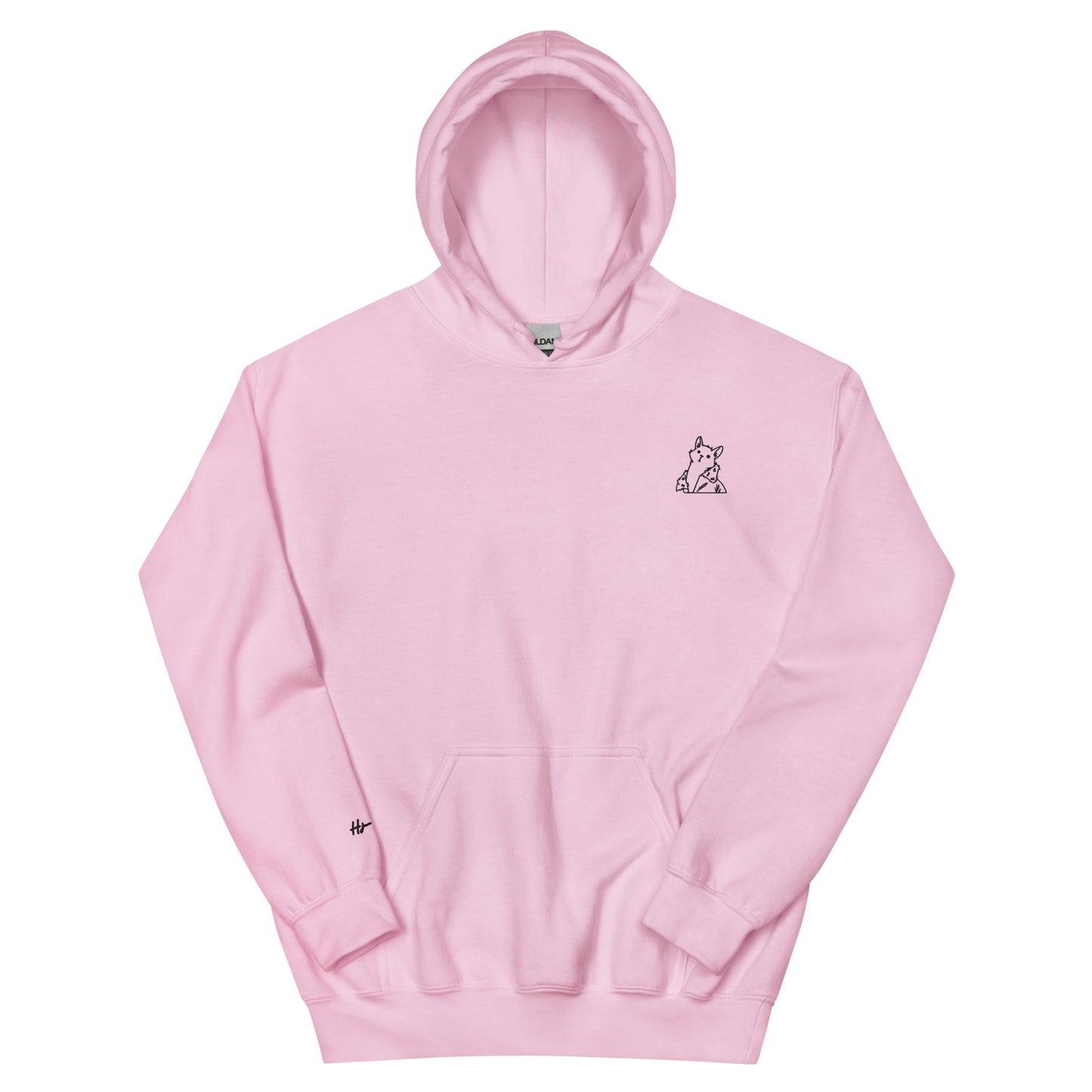Catwalk - Embroidered Hoodie / Pink