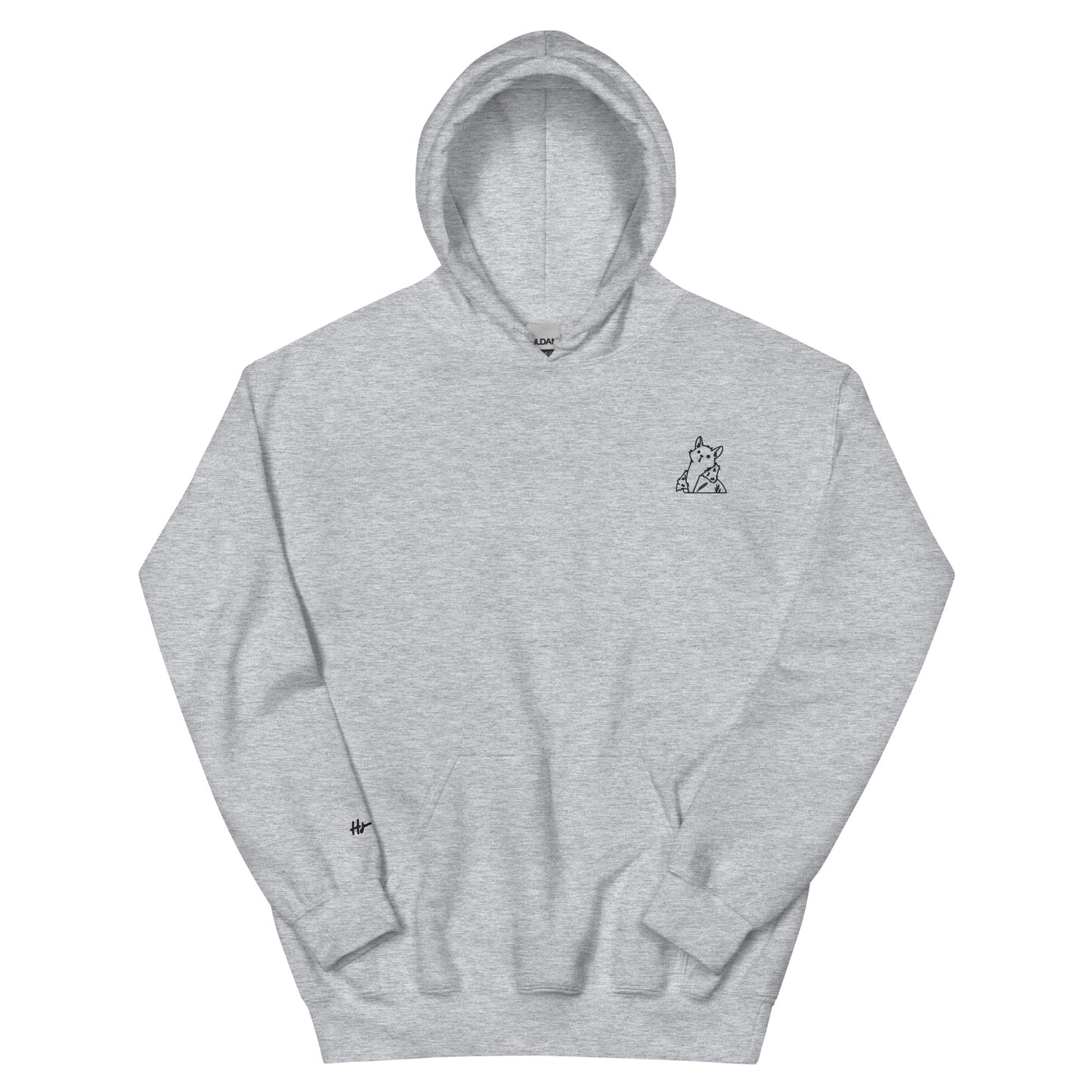 Catwalk - Embroidered Hoodie / Grey