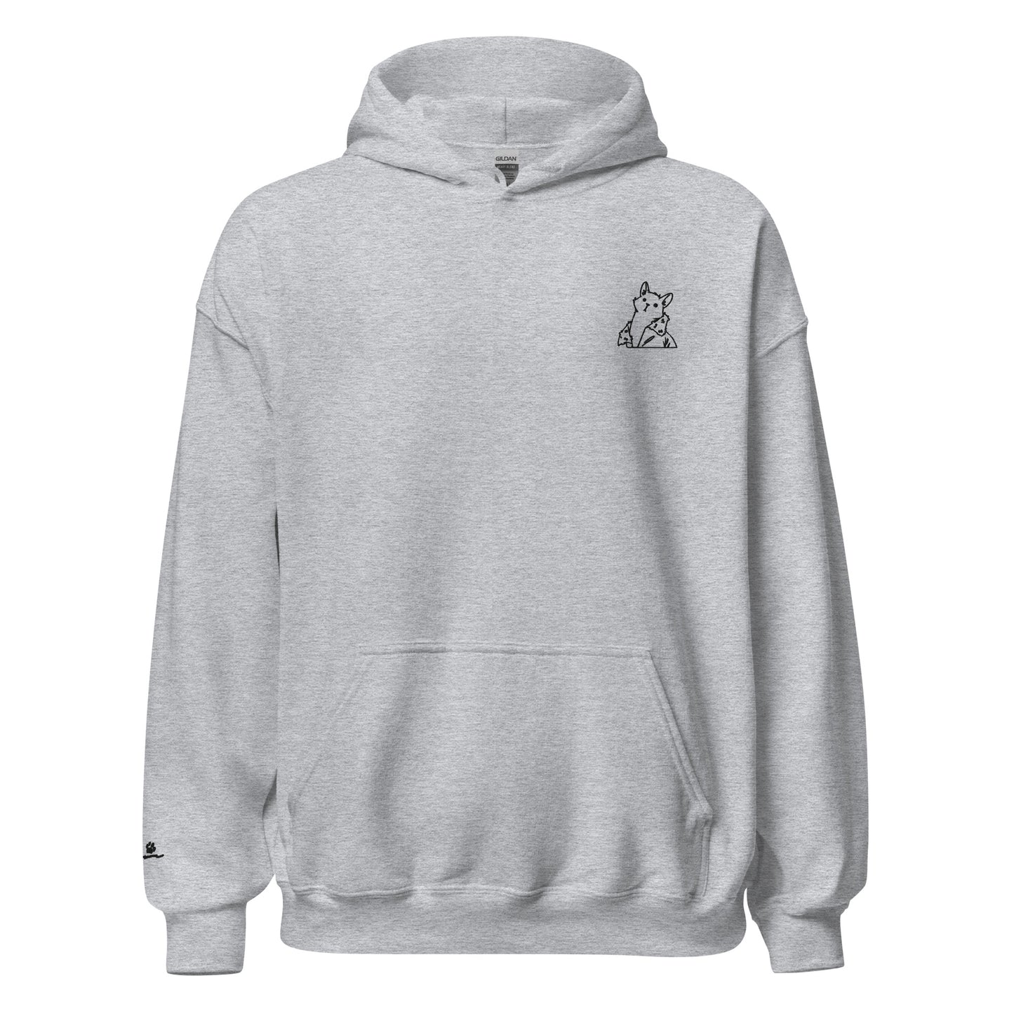 Catwalk - Embroidered Hoodie / Grey