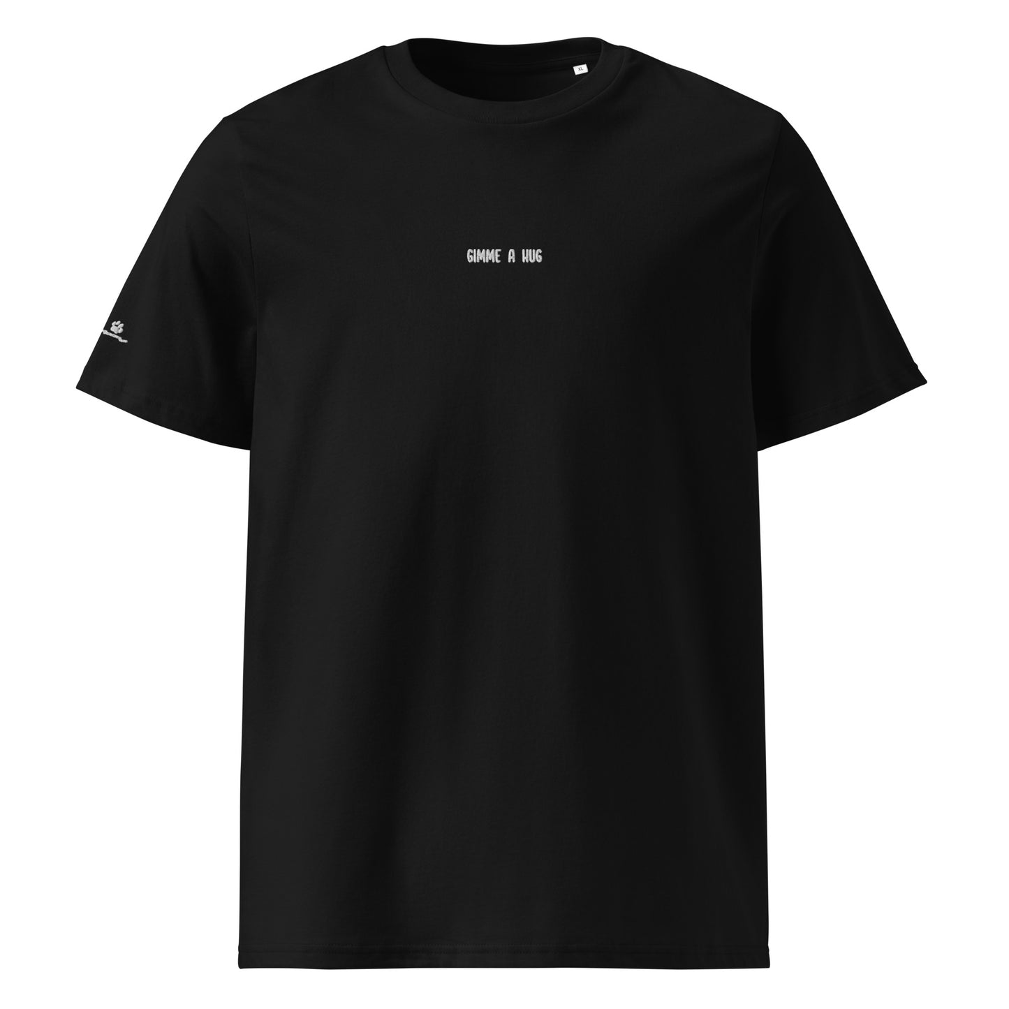 Gimme A Hug - Embroidered T-Shirt / Black