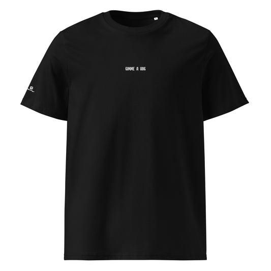 Gimme A Hug - Embroidered T-Shirt / Black