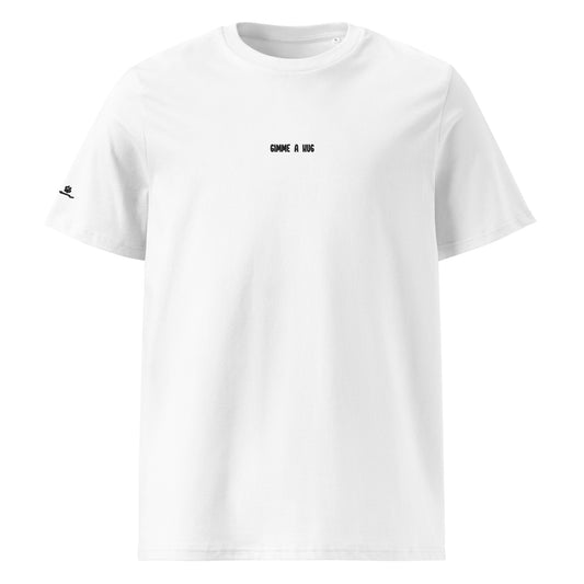 Gimme A Hug - Embroidered T-Shirt / White